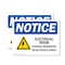 Signmission Electrical Room Storage Prohibited Sign With Symbol, 5 in W x Rectangle, Vinyl Decal OS-2PACK-NS-D-35-L-11690 - alternate 1